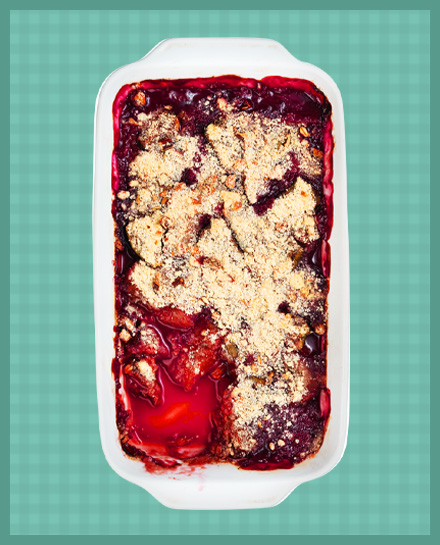 Pimm's Plum Crumble